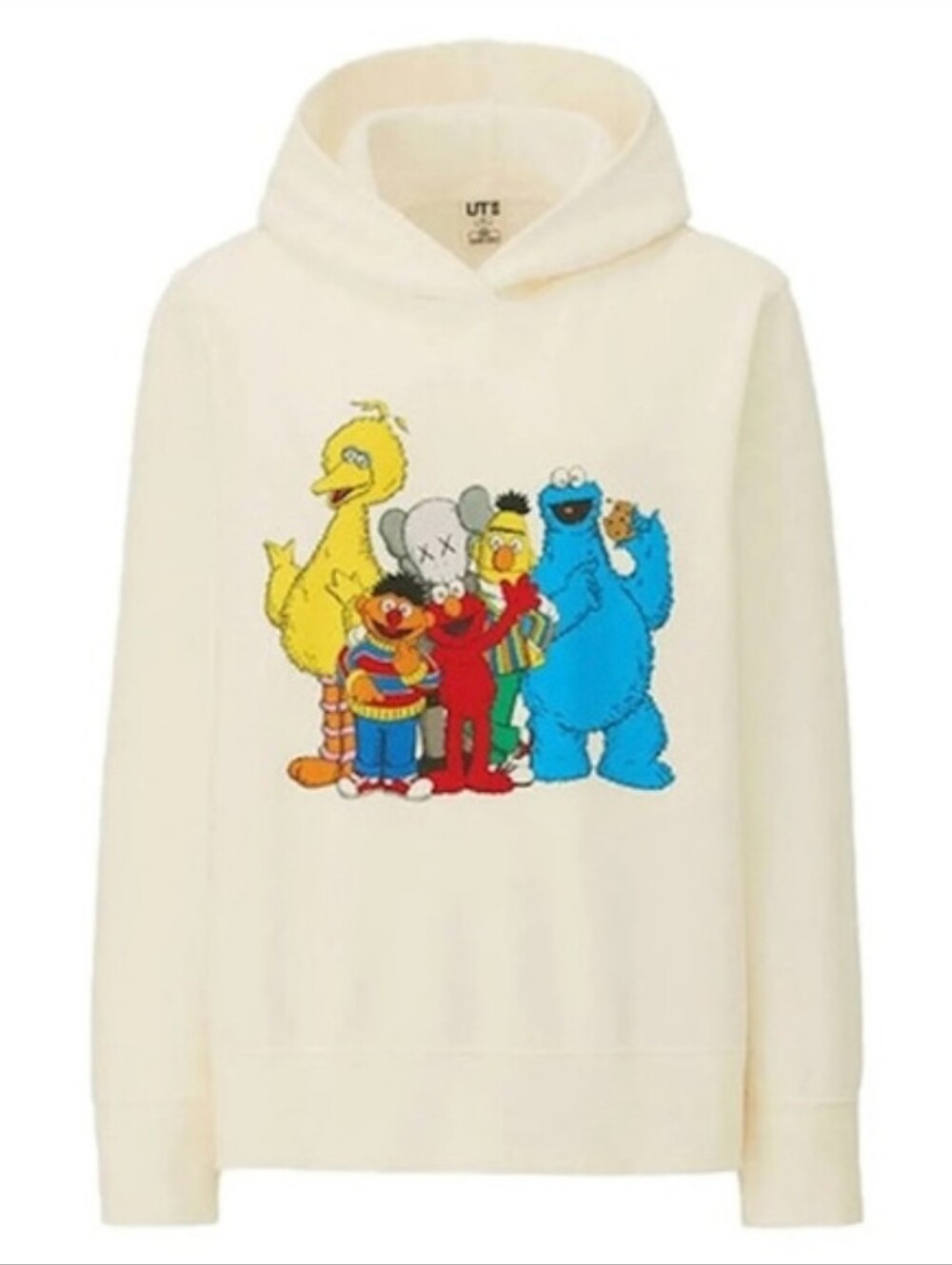 KAWS x Uniqlo x Sesame Street Group #2 Hoodie XS Kidcore